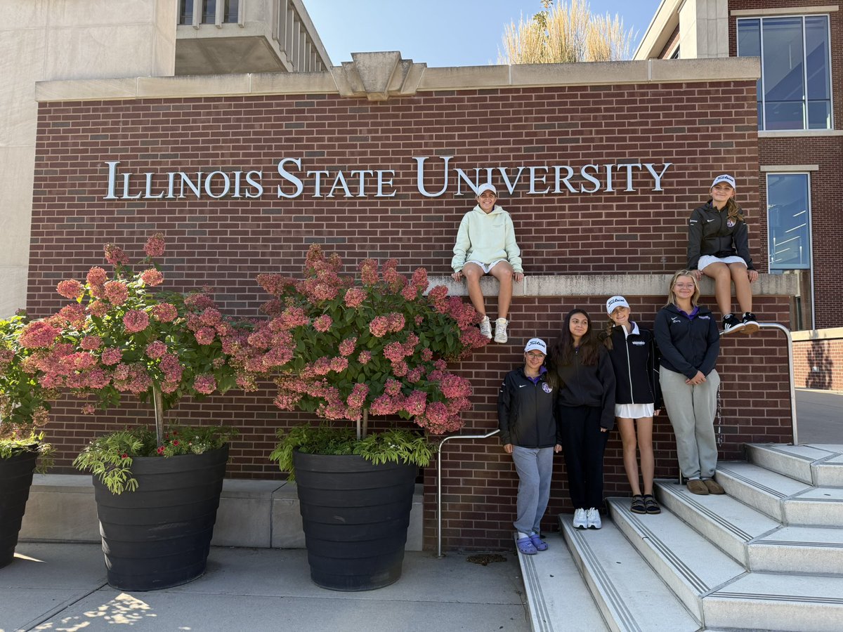JT_GirlsGolf's tweet photo. JT Girls with another top 10 finish in tournament play, this time in the U-High Invite at Weibring GC.  Scoring today were Sophia Podmolik 82 (12th Place Overall), Grace Vanderhyden 94, Liliana Gomez 99, and Leah Duensing 100. The girls also were able to tour ISU’s campus:) https://t.co/Vfo9GDiYfc