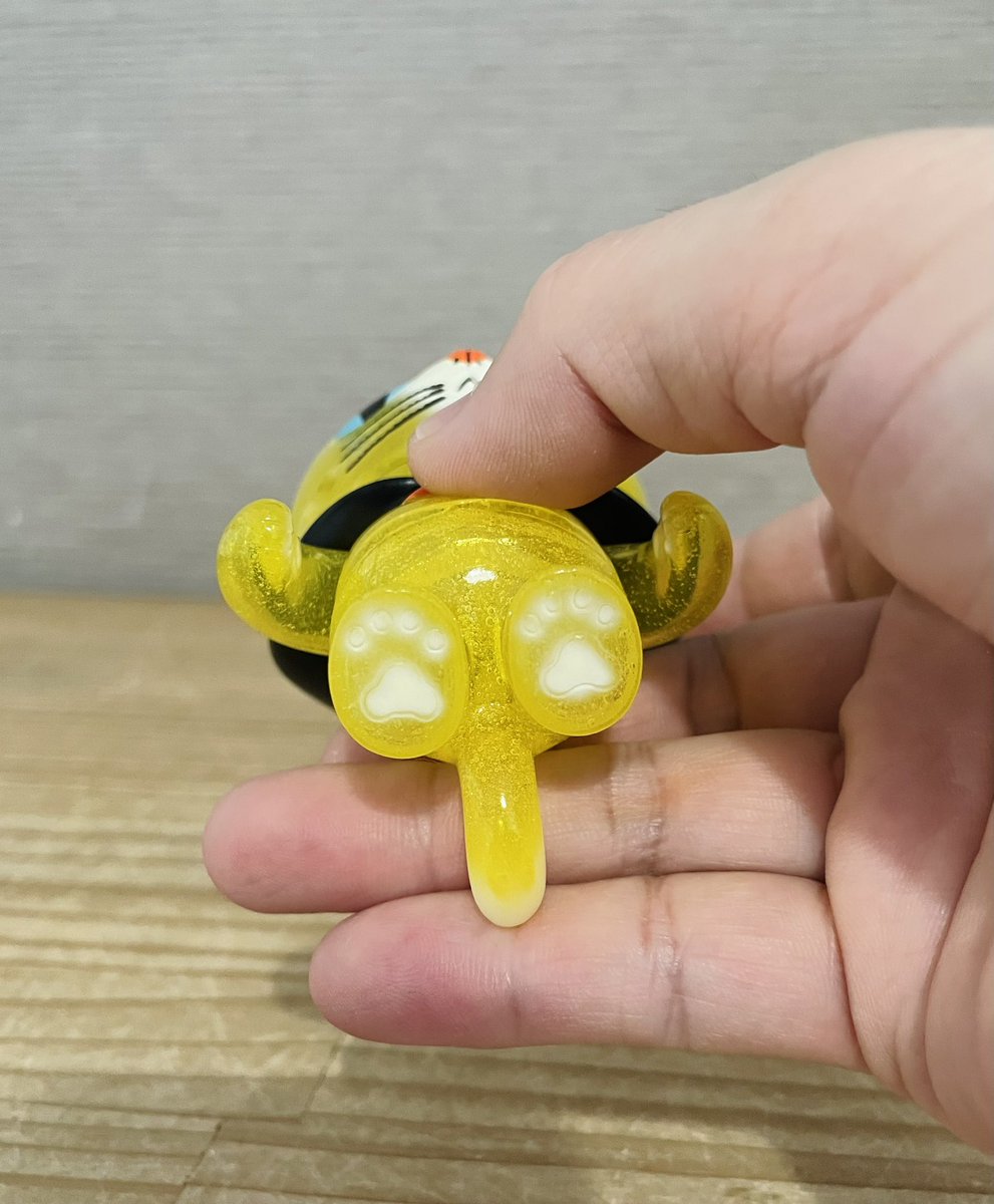 ソフビのろびんちゃんとTeoの新色のサンプルが届きました。☺️今回のTeoはビール！名前はpivo(ピヴォ)！猫三昧