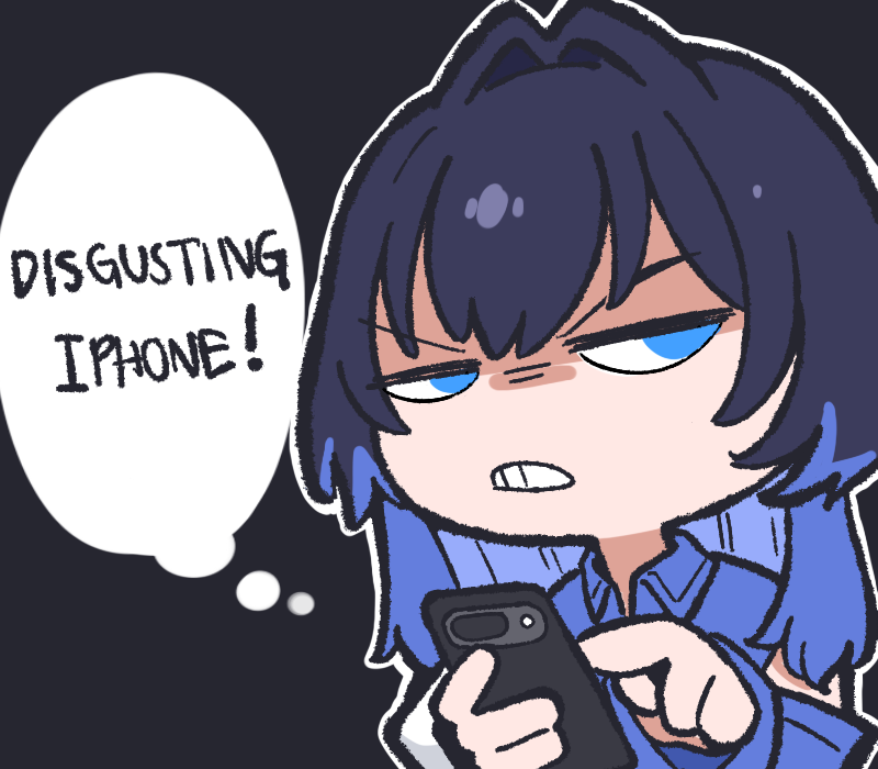 oscar_get's tweet photo. Pick a side. (I'm android btw totally not biased.)
#kronillust #IRySart https://t.co/e8M2oPwTJh