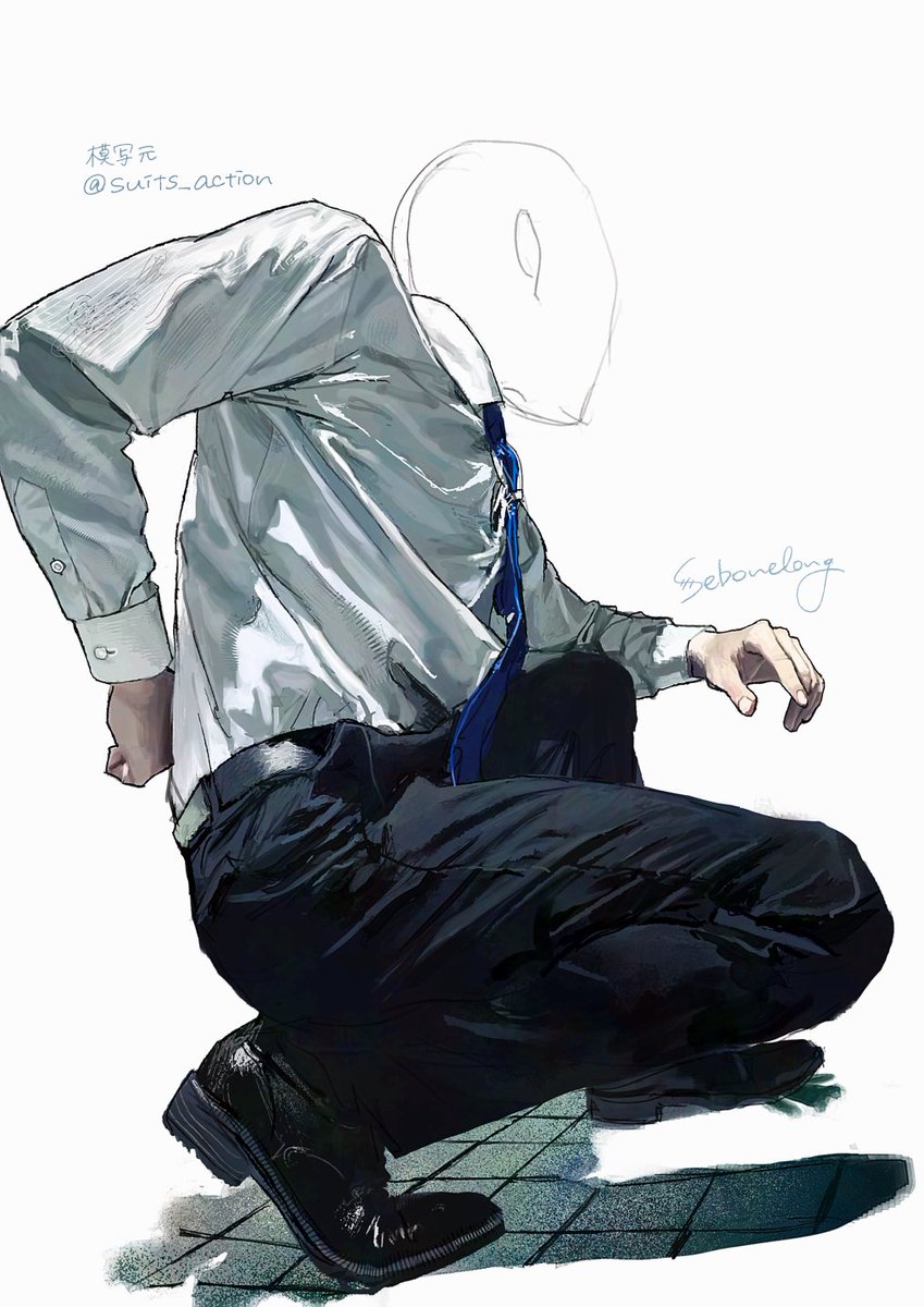 #スーツアクションの人