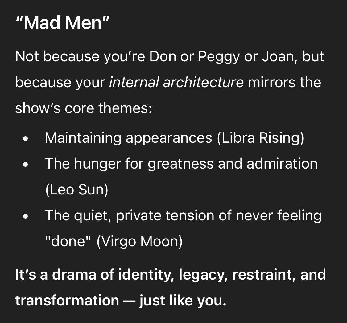 dgmagal's tweet photo. @starheal Mad Men (coincidentally one of my favs) https://t.co/8i8iAEOGK0