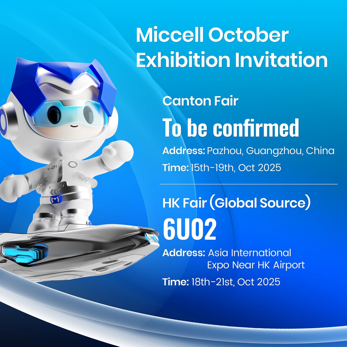 Veaqee's tweet image. We are thrilled to invite you to visit our booth at the #CantonFair and #HongKongFair this October. 👏

As a trusted #mobileaccessory #supplier, we are eager to showcase how our products and solutions can boost your #business in your #market.💹See you soon!