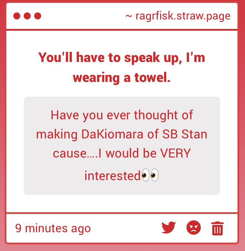 I have! It’s just a little tricky because I’d have to do preorders; I can’t afford to buy a bunch up front, like I do with the other merch. So it would take even longer to get 😅 it already takes me some time because my schedule and the post office’s hours don’t really gel lol