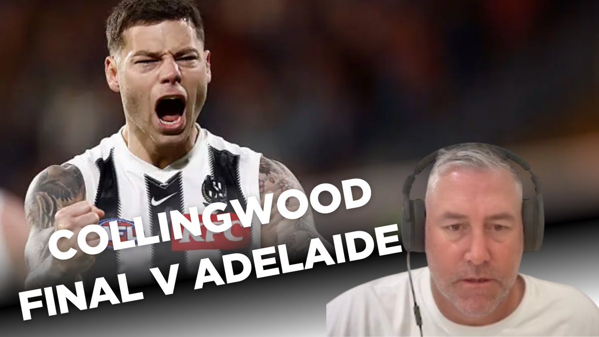 JeffWhite34's tweet image. If finals footy is chaos, then @CollingwoodFC wrote the manual — executing the full blueprint in their qualifying final win over Adelaide in Adelaide. @First__Use analysis 🧐 

Watch 👉🏼  youtu.be/B4rp-BfJX-E?si…