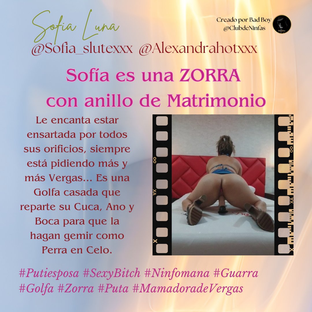 Sigan a mi amiga <a href="/Sofia_slutexxx/">SOFIA LUNA</a> <a href="/Alexandrahotxxx/">SOFIA LUNA CUENTA 2</a> es una Putiesposa siempre en busca de nuevas aventuras y nuevas 🍆🍆 que le den mucho placer😈
#sofialuna #putiesposa #Hotwife #Colombiana #sexybich #sexyslut