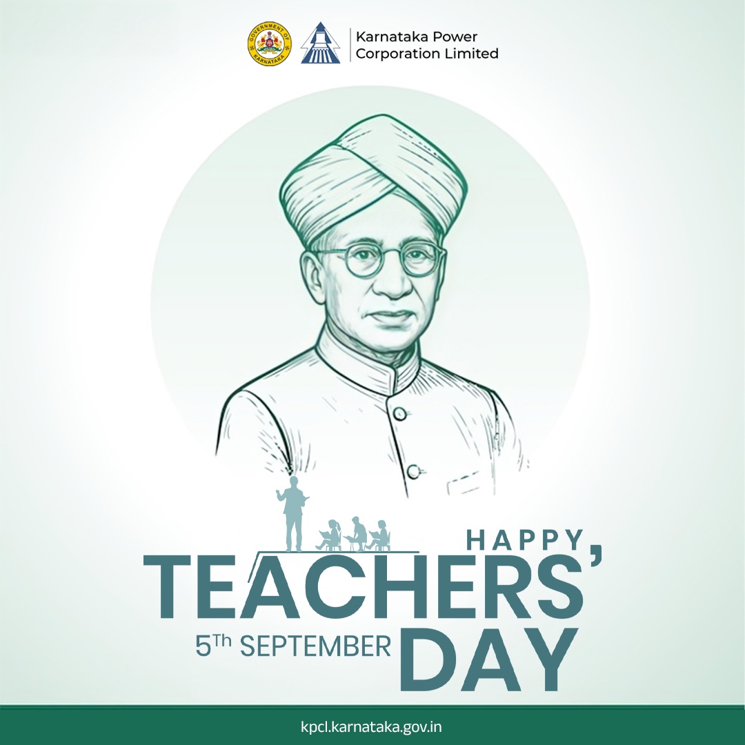 ಇಂದು ಮಾಜಿ ರಾಷ್ಟ್ರಪತಿ ಡಾ. ಸರ್ವಪಲ್ಲಿ ರಾಧಾಕೃಷ್ಣನ್ ಅವರ ಜನ್ಮದಿನ. ಅಜ್ಞಾನವೆಂಬ ಕತ್ತಲೆಯಿಂದ ಜ್ಞಾನವೆಂಬ ಬೆಳಕಿನೆಡೆಗೆ ನಮ್ಮನ್ನು ಕರೆದೊಯ್ಯುವ ಹಾಗೂ ನಮ್ಮ ಜೀವನವನ್ನು ರೂಪಿಸುವ ಎಲ್ಲಾ ಗುರುವೃಂದಕ್ಕೆ ಅನಂತ ನಮನಗಳು.

#TeachersDay2025 #teachersdaycelebration #drsarvapalliradhakrishnan