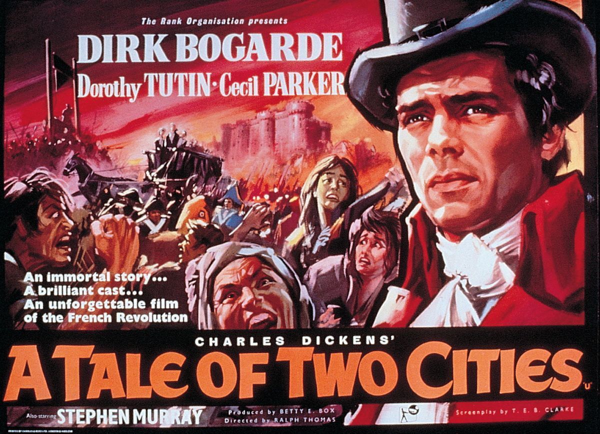 TalkingPicsTV's tweet photo. Classic British drama!
Dickens' A TALE OF TWO CITIES (1958) 9:25am #TPTVsubtitles
Stars #DirkBogarde #DorothyTutin #CecilParker #StephenMurray https://t.co/MPbM4vI3OO