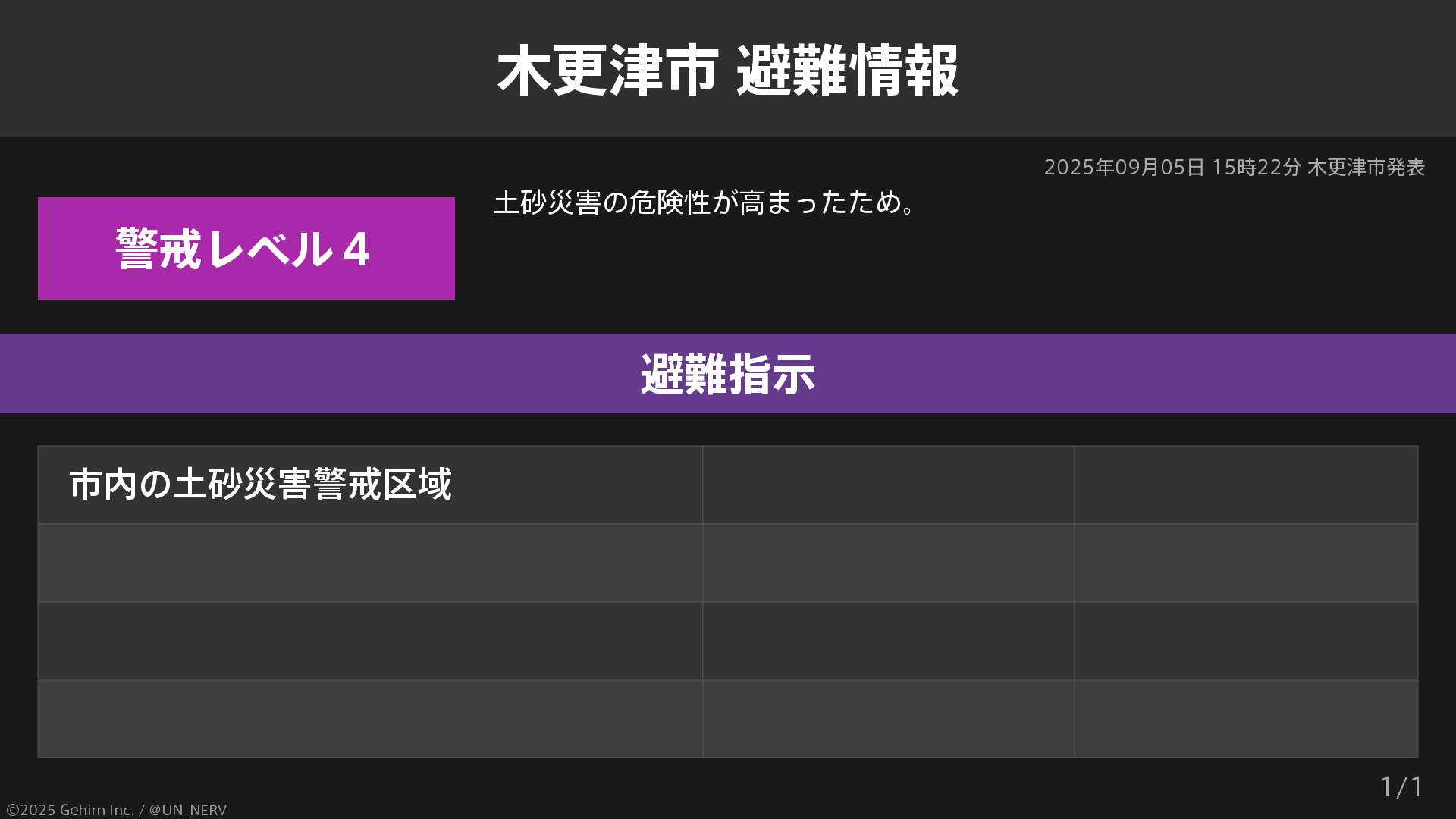 災害をしる 特務機関NERV on X: 