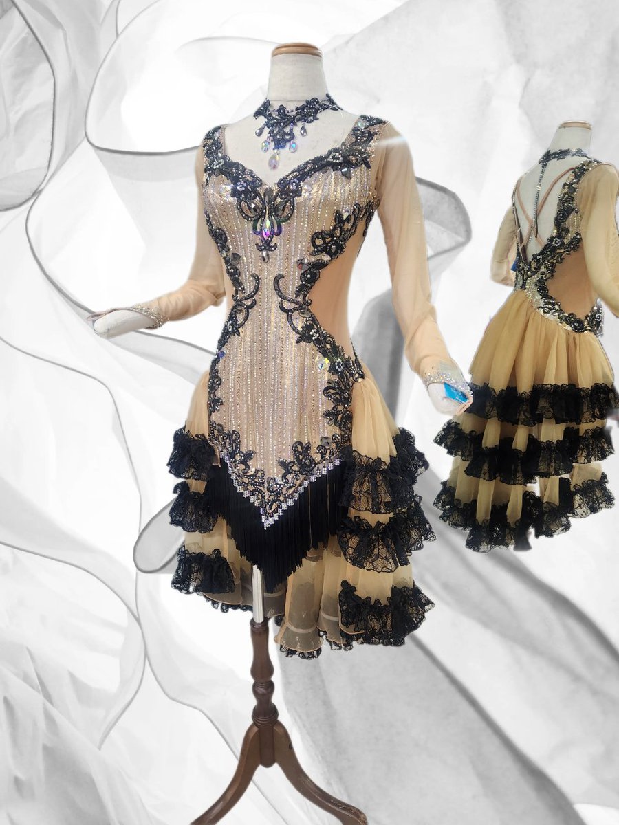 ✨社交ダンスドレス✨白樺ドレス✨