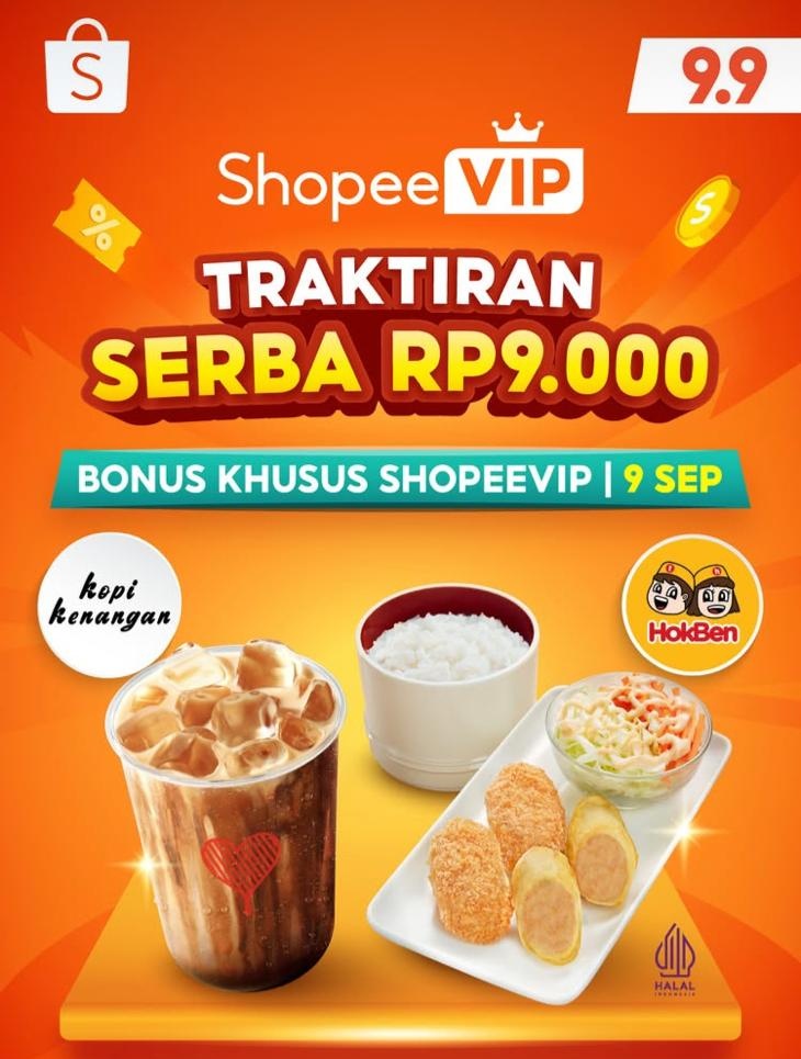 RacunBelanja's tweet photo. ShopeeVIP Serba Rp9.000
🗓️ 9 September 2025
📌 Khusus member ShopeeVIP
📌 Pembayaran QRIS ShopeePay

• HokBen Hoka Hemat 3 kuota 45.000
• Kopi Kenangan Kopi Susu Black Aren kuota 25.000 https://t.co/LWZ3Hbs0d0