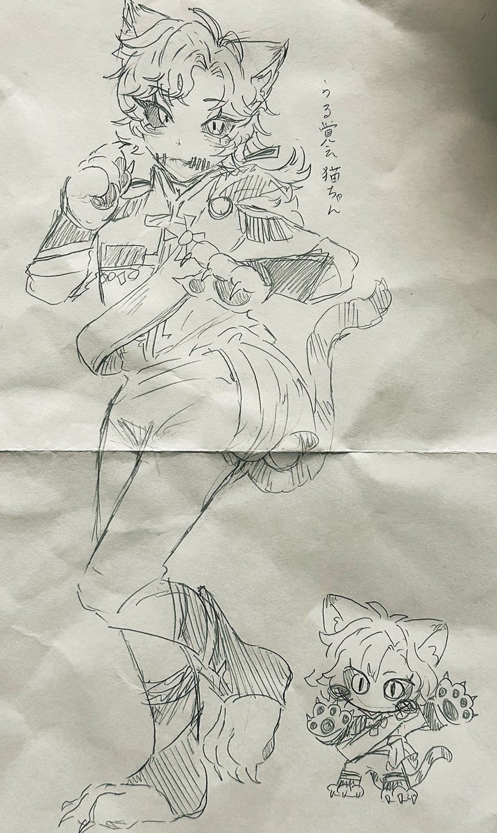 大雨の中必死に連れて帰ってきた
チェシャ猫たん