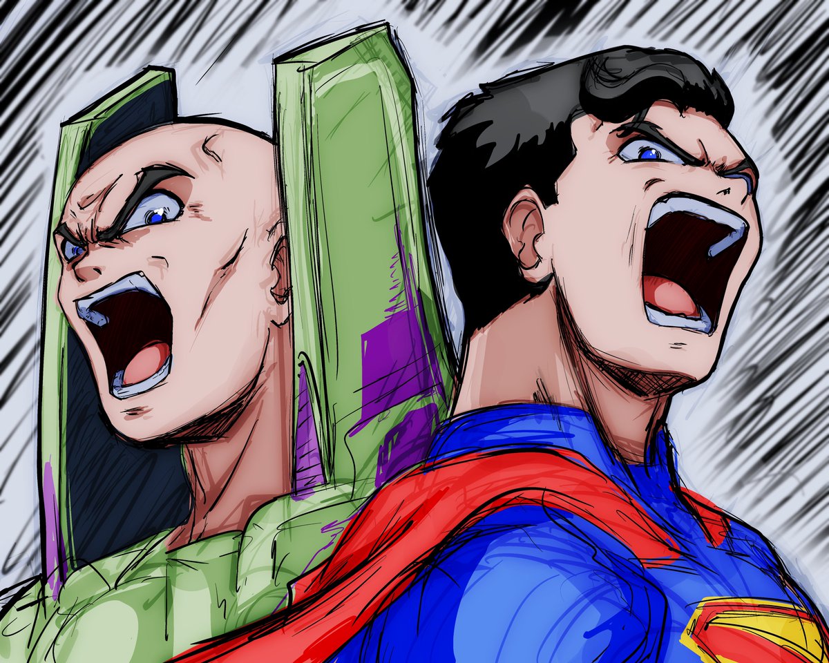 When Superman and Lex gotta team up to take down Brainiac #ManOfTomorrow