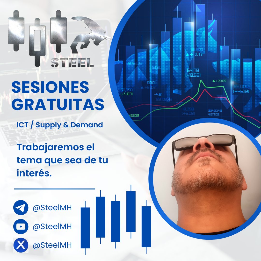 Sesiones gratuitas uno a uno.  Agenda tu sesión para que trabajemos en el tema que desees. Envíame un mensaje a Telegram.

Será un placer poder ayudarte.   

#Trading #SesionesGratuitas
