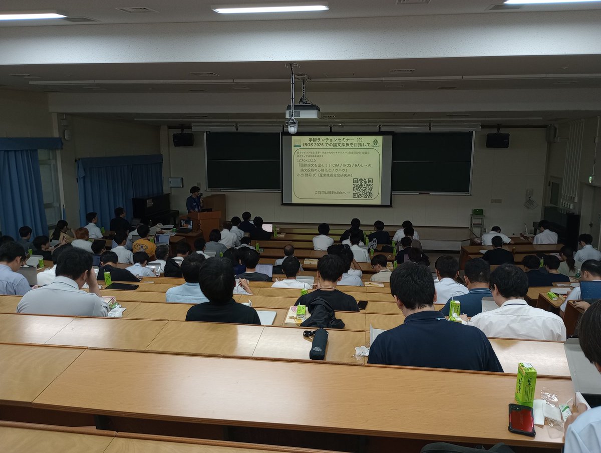 robo_young's tweet photo. ランチョン始まりました！
#RSJ2025 https://t.co/SGEcaJroMX