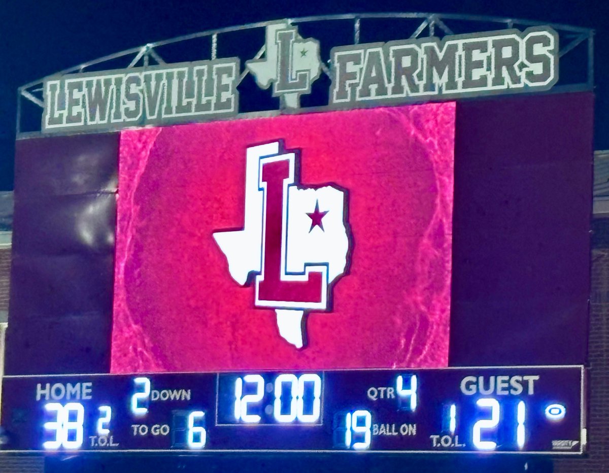 Thursday night lights didn’t disappoint!  <a href="/LHSFball/">Lewisville Football</a> takes down Byron Nelson. Nice win, <a href="/modle1112/">Michael Odle</a>! It’s a great day to be a Farmer!!