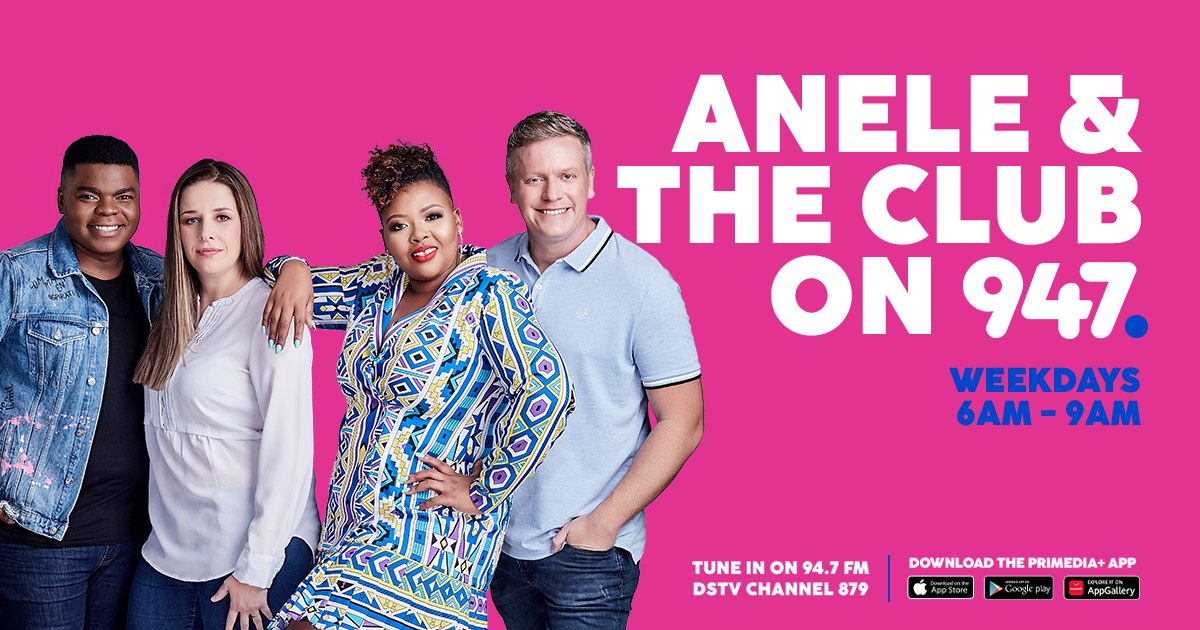 Anele and The Club on 947 tweet media