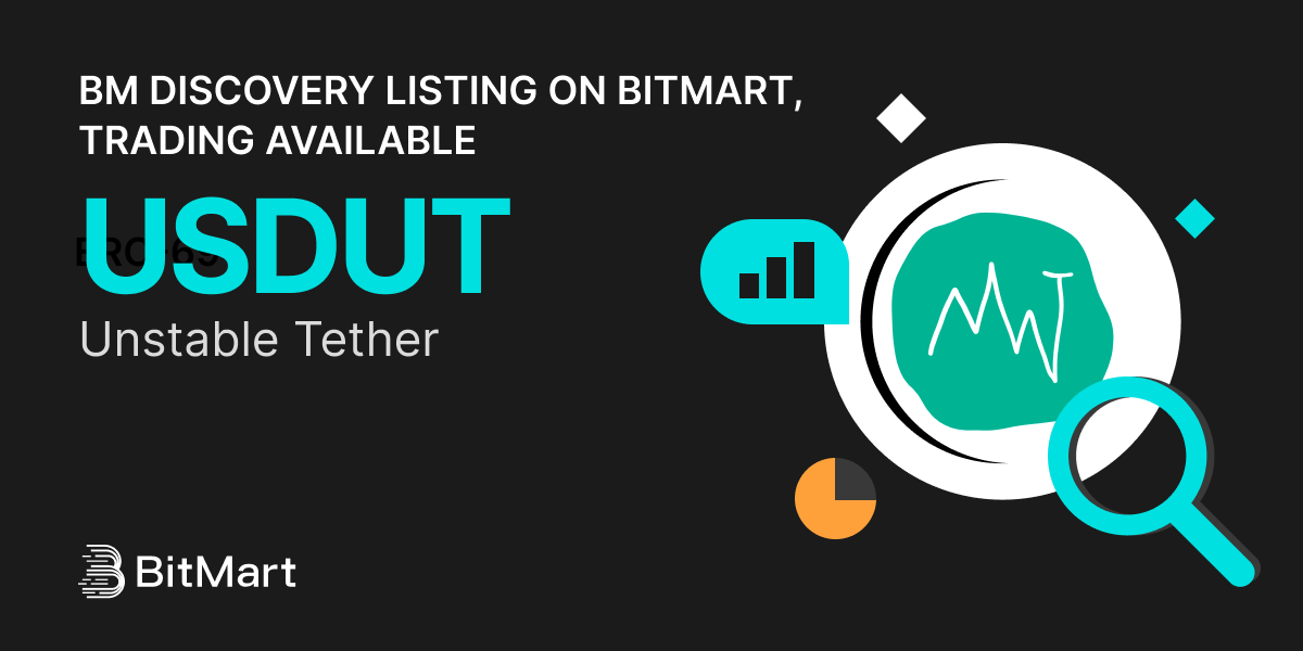 #BitMart announces the BM Discovery listing of Unstable Tether (USDUT) <a href="/usdut_coin_sol/">unstable tether</a> 🔥

Meme coin on solana.

💰Trading pair: USDUT/USDT
💎Deposit: Available
💎Trading: 9/5/2025 3:30 AM UTC

💰Trade now: bitmart.com/en-US/trade?sy…