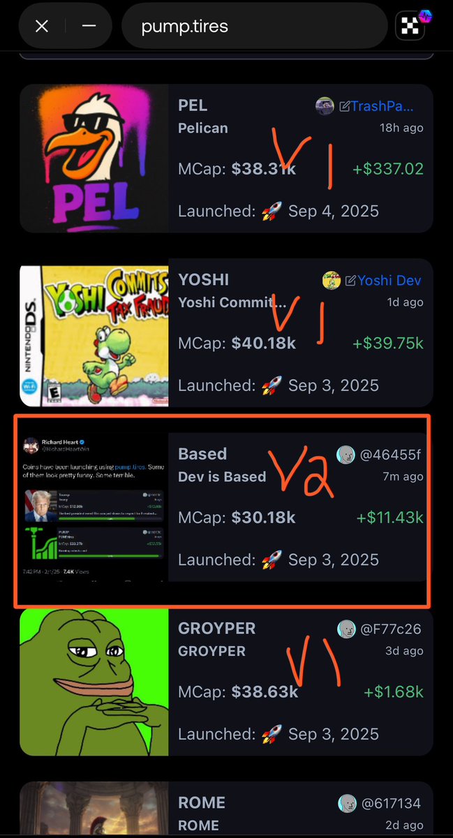 Does anyone know why this pump token launch hit the $PLSX V2 pools instead of standard V1 deployment?  

All previous pump token launches have been known to AND are actively marketed as hitting PLSX buy and burn - in V1

Wut

0x6F21950028418e0dFA840255daA1812200f7AB07

$PLS