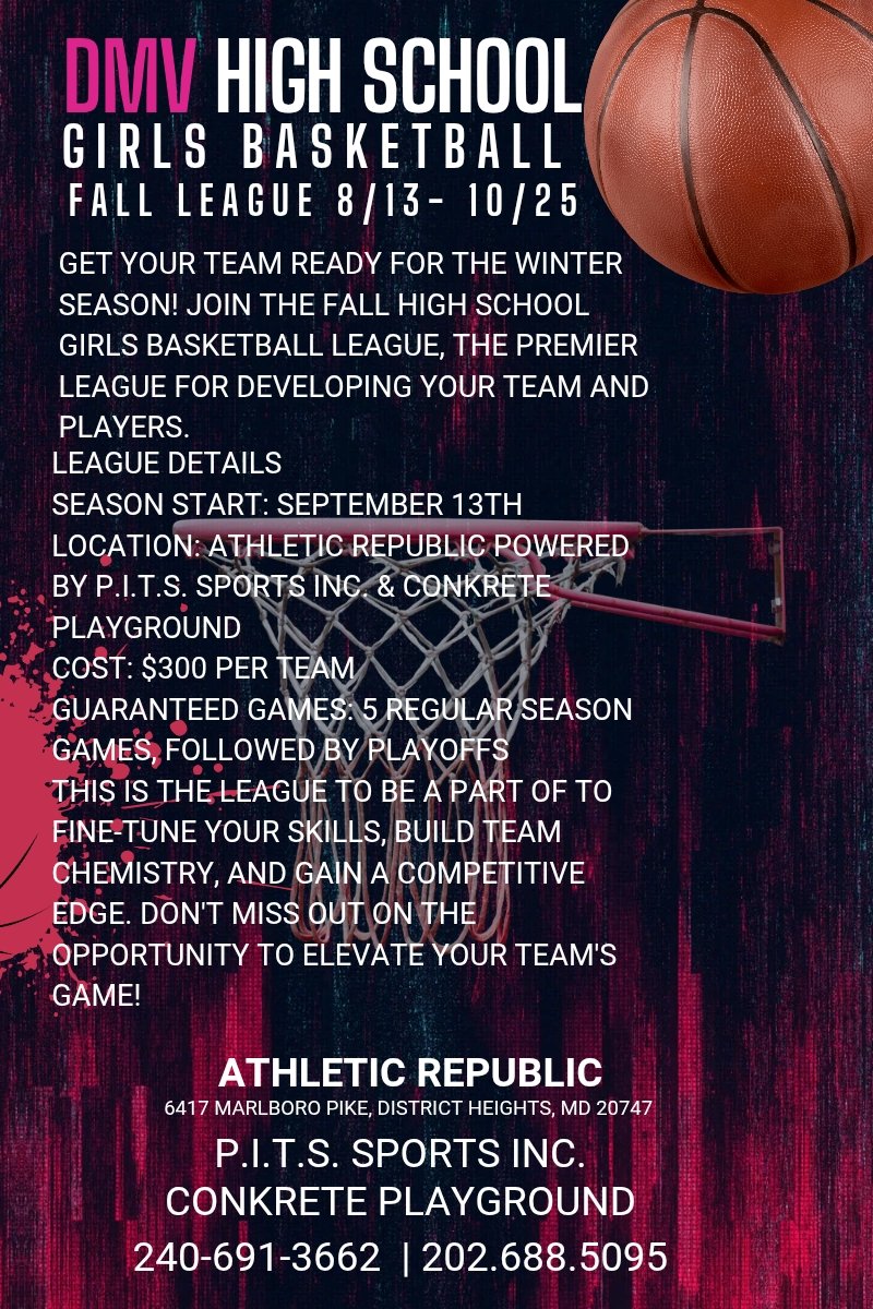 1PrimeObjective's tweet image. Girls DMV HS Basketball Fall League. Register here conkreteplayground.com/the-scouting-r…
