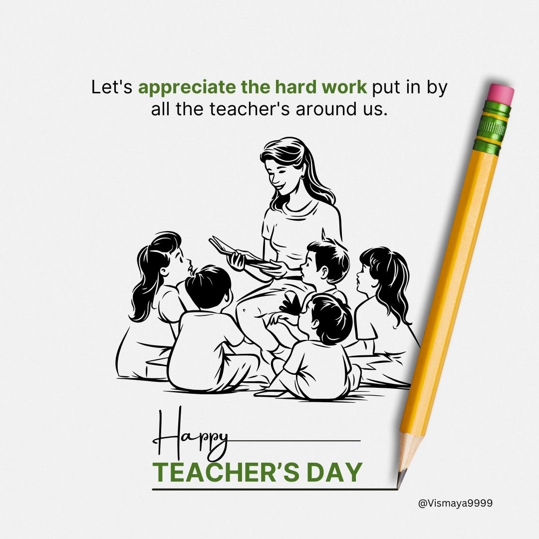 Happy Teachers day 

The learnings continue each and everyday and we learn from each other 

In the stock markets I have learnt many things from my colleagues both from my seniors and juniors 

I thank each and everyone in this superb journey 💐

<a href="/AimInvestments/">AIM Investments</a> <a href="/unseenvalue/">Antifragile Thinking</a>