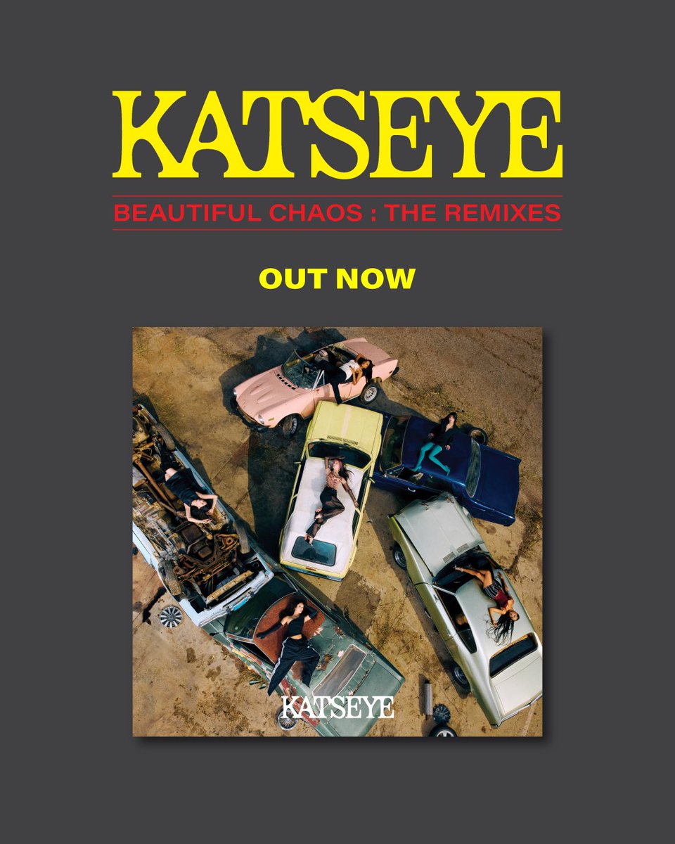 katseyeworld's tweet image. “BEAUTIFUL CHAOS: The Remixes” out now 🖤

tracklist: 
1. Gnarly (Extended Version)       
2. Gabriela (JULiA LEWiS Reggaeton Remix)       
3. Gabriela (Extended Version)      
4. Gabriela (Sped Up Version)       
5. Gameboy (JULiA LEWiS Acoustic Remix)  
6. Gameboy (Extended…
