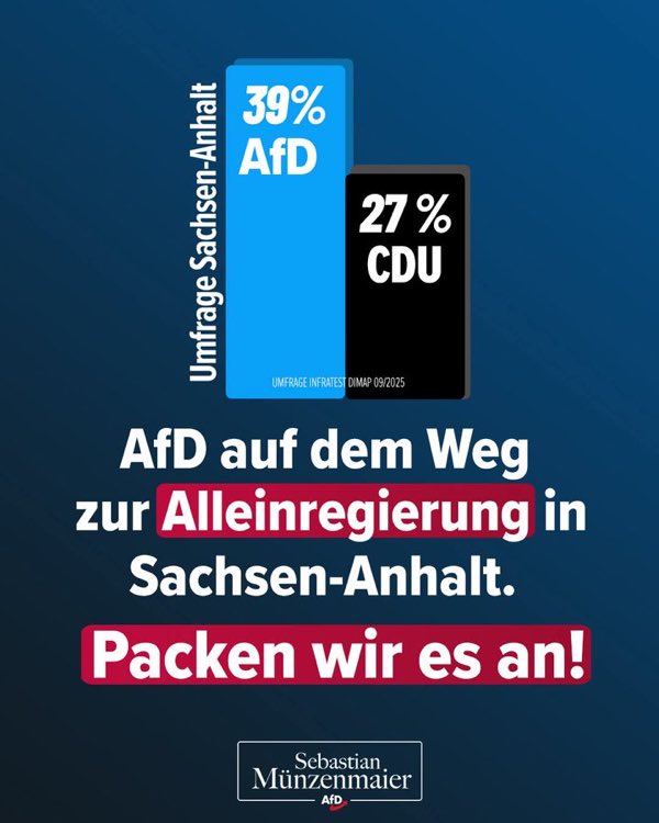 Bobesch1280173's tweet photo. Das Ziel, 50% AfD power !!! https://t.co/EGXVUe36WB