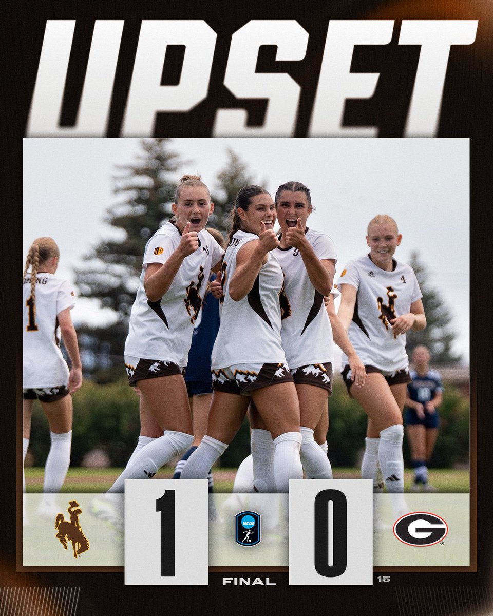 NCAA Soccer (@ncaasoccer) on Twitter photo YEEEEHAW π€ Cowgirls get it done!!
<a href="/wyosoccer/">Wyoming Cowgirl Soccer</a> upsets No. 15 Georgia, 1-0!
#NCAASoccer YEEEEHAW π€ Cowgirls get it done!!
<a href="/wyosoccer/">Wyoming Cowgirl Soccer</a> upsets No. 15 Georgia, 1-0!
#NCAASoccer