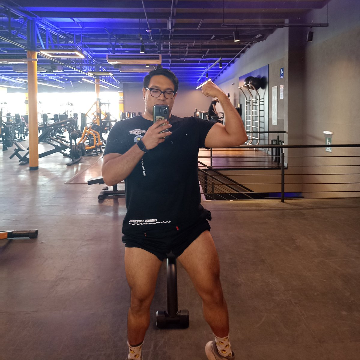 Entrenando piernita aún durante mis vacaciones 😌