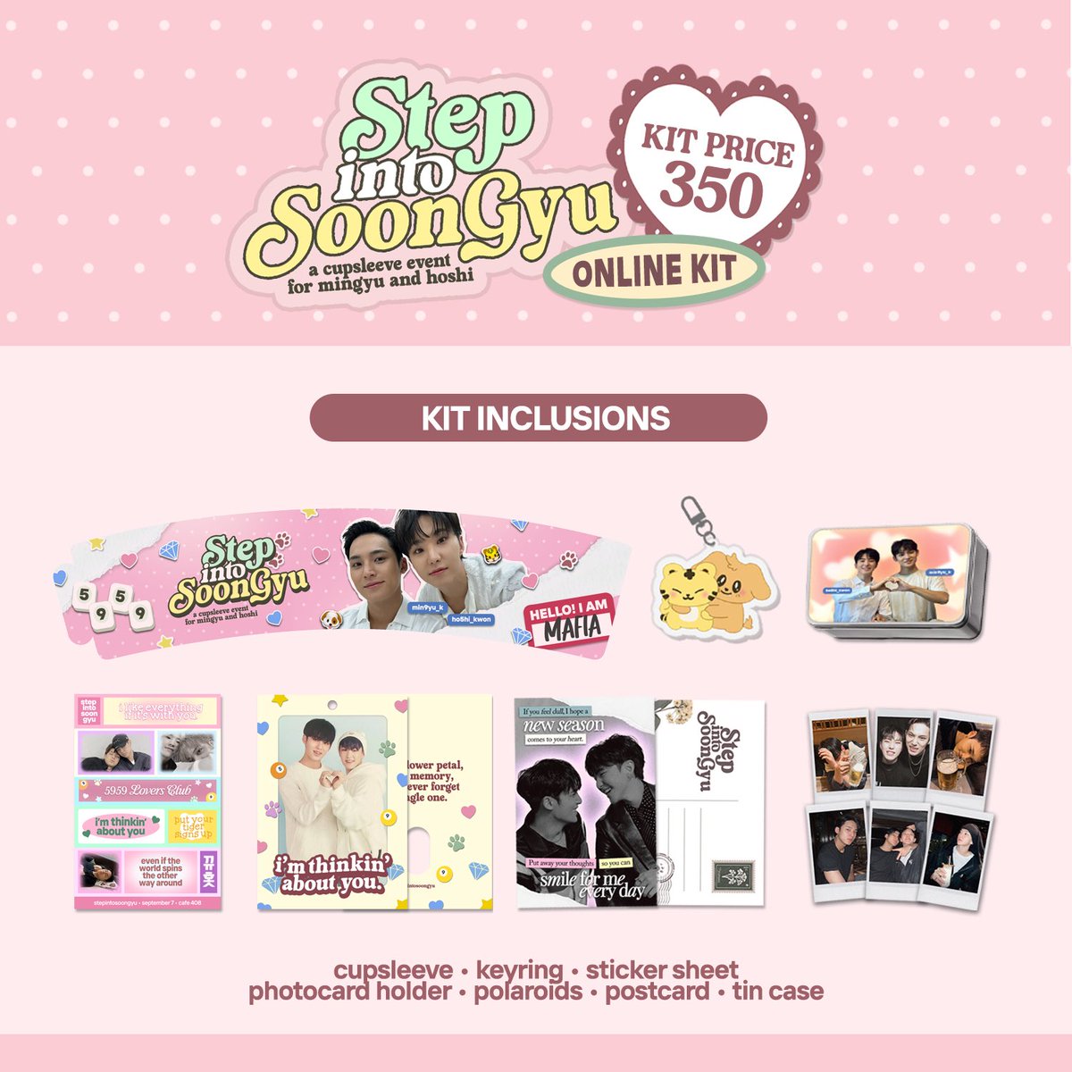stepintosoongyu's tweet image. 📢 We heard you! 🤭

We will open a FEW SLOTS ONLY for our #StepIntoSOONGYU🐾 CSE Online Kit! DM us if you are interested and if you want to claim one.

*  Offline kits are NOT TRANSFERABLE to Online kits.
* Must reach at least 10 SURE claimers to push thru.