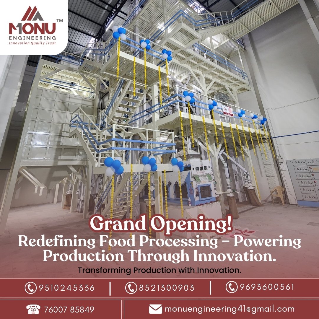 MonuEngineering's tweet image. Grand Opening! 🎉
Monu Engineering is redefining food processing &amp;amp; powering production through innovation! 🌟
Transforming the future with cutting-edge technology &amp;amp; engineering excellence. 💡
#GrandOpening #MonuEngineering #Innovation #FoodProcessing #EngineeringExcellence
