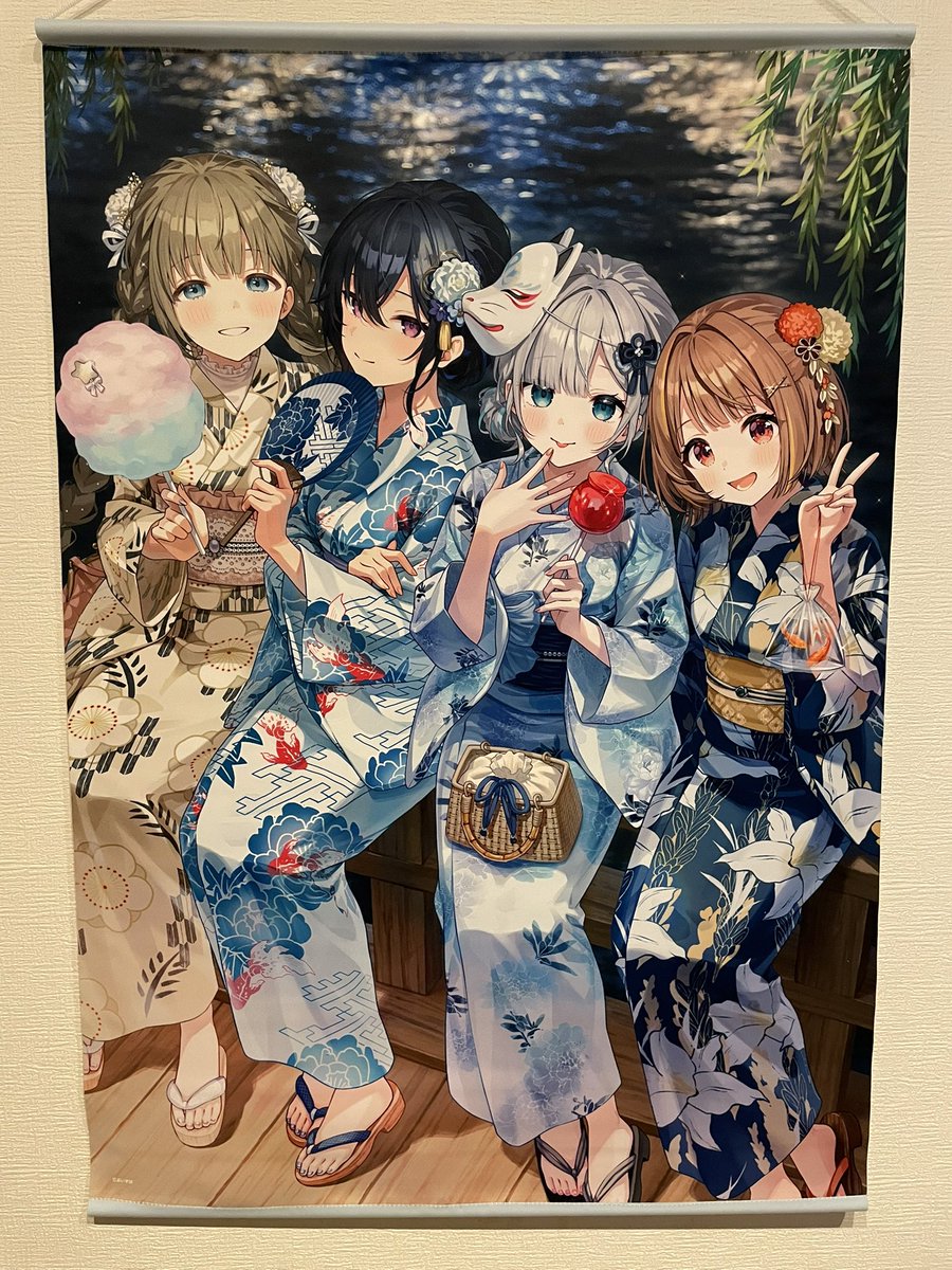 すーちゃんの夏祭りグッズ届きましたぁ どのグッズも最高で浴衣姿のす