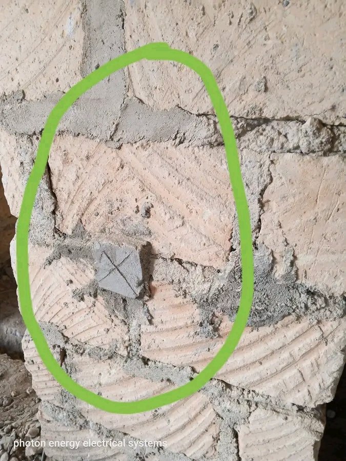 As we prepair for wall plastering  Masons should always indicate plaster levels using a leveled patch or tier with exact thickness so that electricians can set switch boxes at the correct depth. This is to avoids switch boxes  and consumer unit being too deep or sticking out
