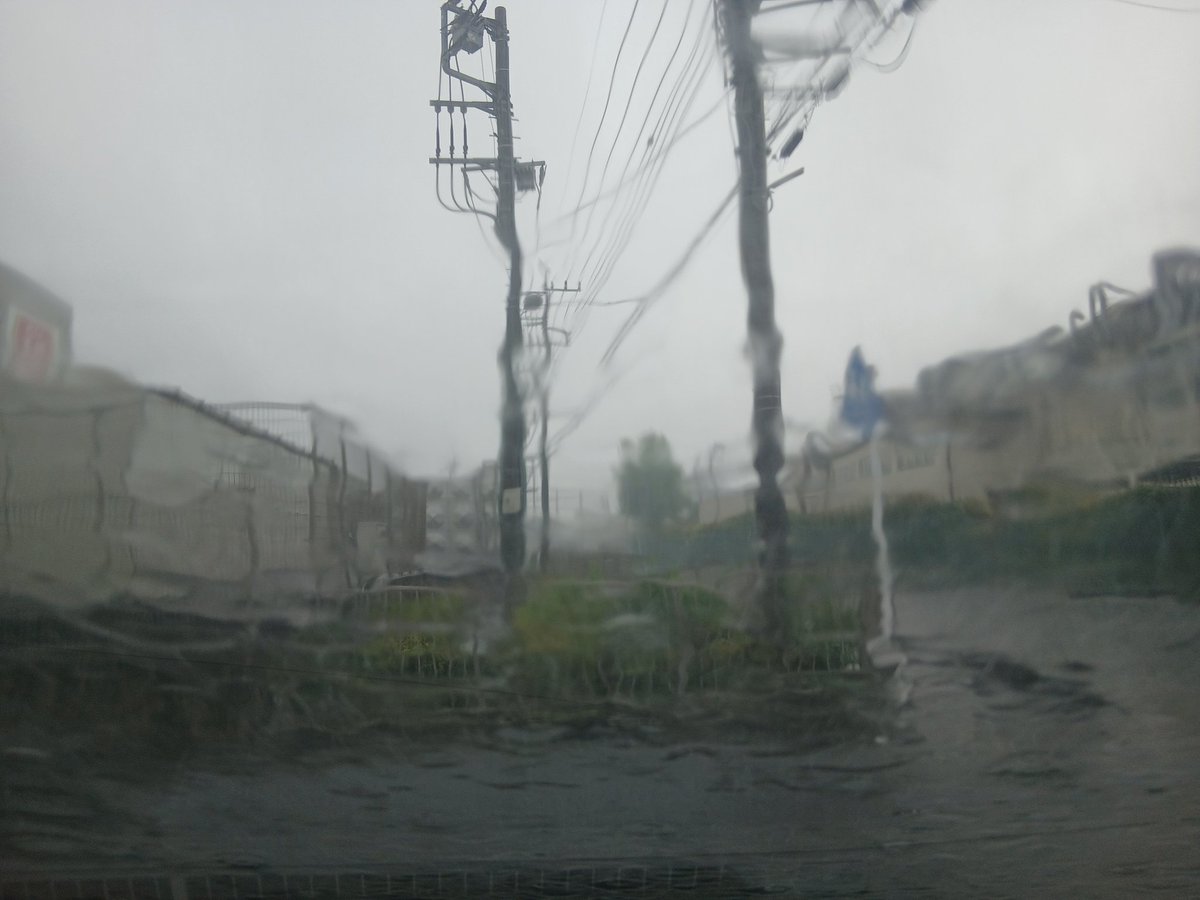 axe_citrus's tweet photo. 今朝また雨がハンパなく凄かったです！ https://t.co/ZZ6N4HLYIo