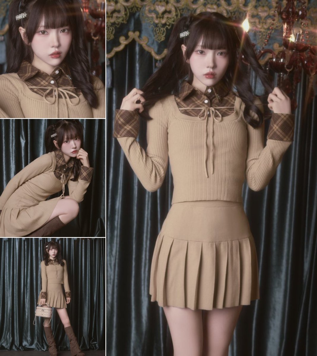 マカロンオフショルレイヤードシャツ オフショルレイヤード風シャツ(120 ブルー): トップス｜Right-on公式