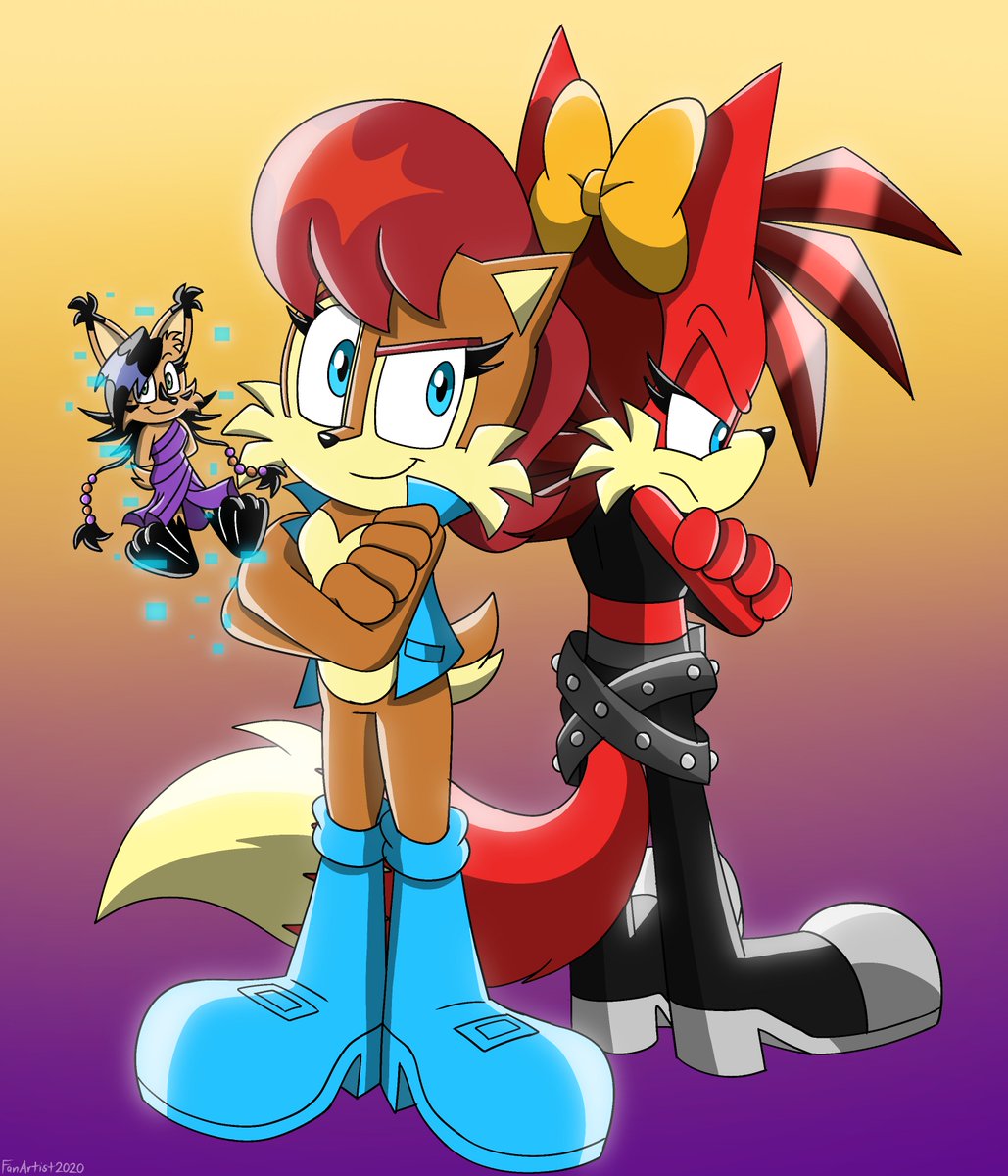 Them! 🐿️🐱🦊

#SonicTheHedgehog #ArchieSonic #sallyacorn #nicolethehololynx #Fionafox #Fionathefox