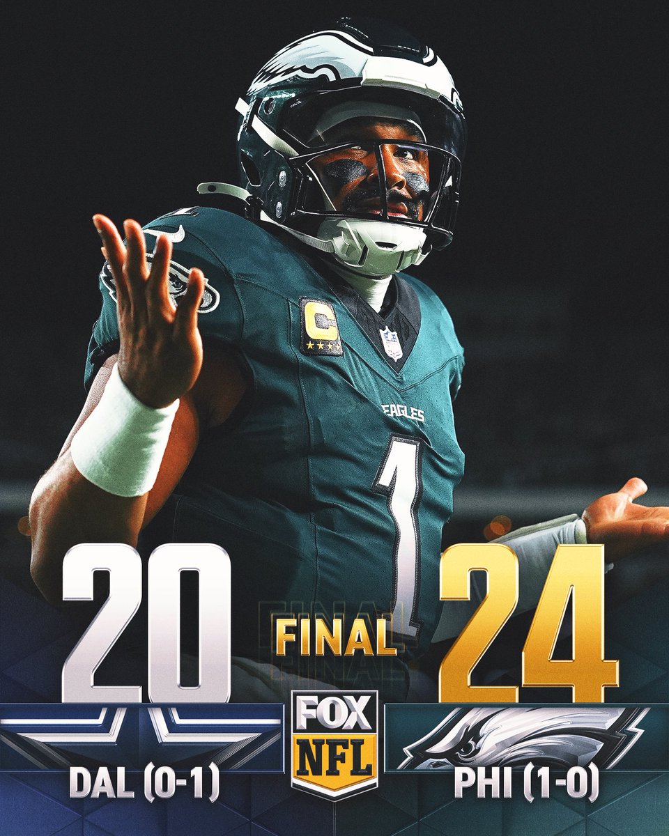 The <a href="/Eagles/">Philadelphia Eagles</a> get the first W of the season!! 🦅👏