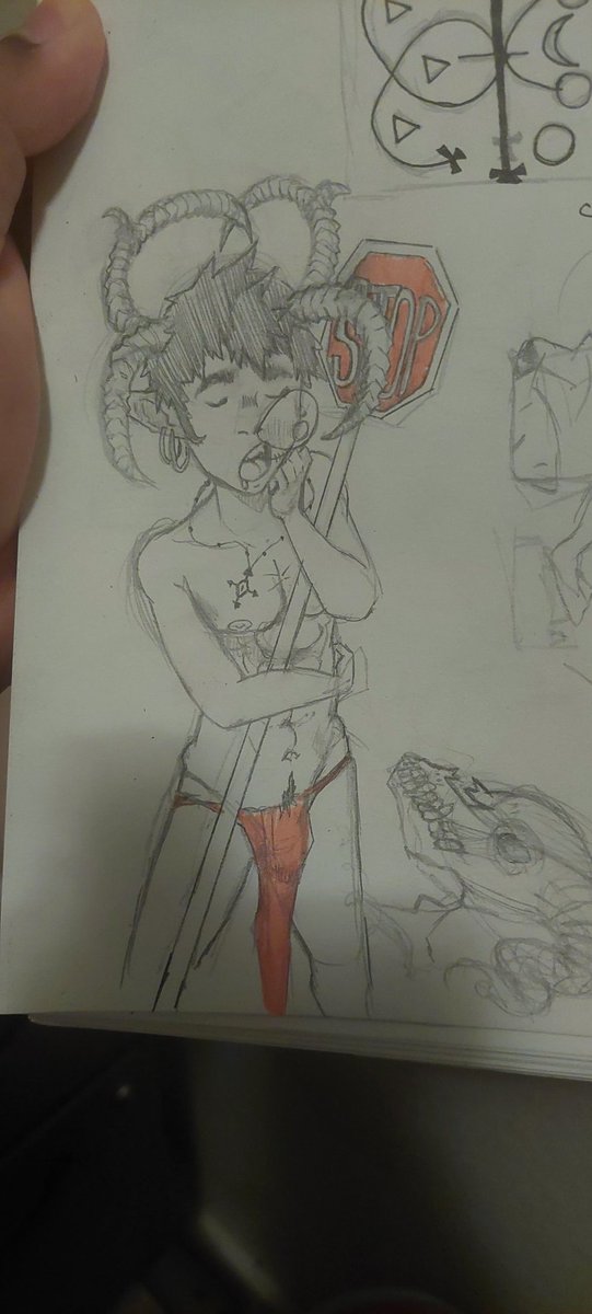 Doodle This sleepy head demon. 
#doodle #oc