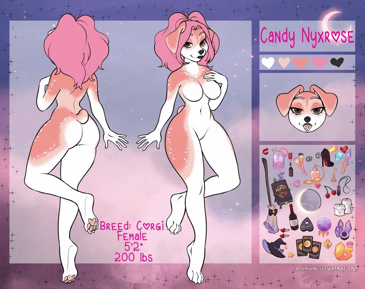 Had made a ref for Candy finally!!! Not my art but I own the character