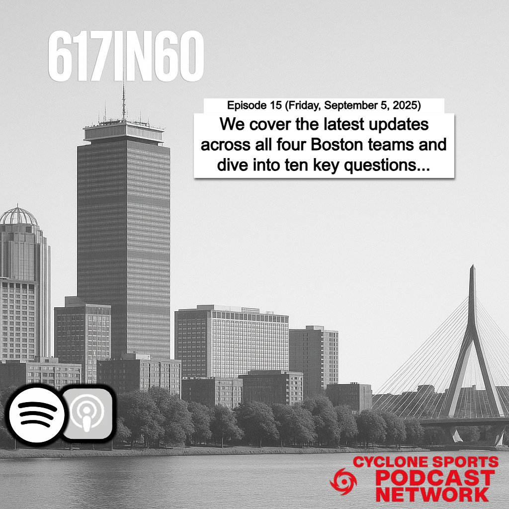 YOUR FRIDAY BOSTON SPORTS UPDATE IS LIVE!     
🎧Spotify shorturl.at/MfTj4 
🎧Apple shorturl.at/pJ9Hn
<a href="/FlavinDeclan/">Declan Flavin</a> <a href="/CycloneSportsPN/">Cyclone Sports Podcast Network</a>
#NHLBruins #DirtyWater #NEPats #DifferentHere