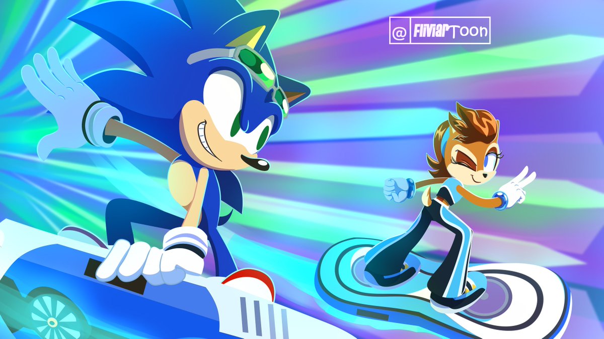 Fliviartoon's tweet image. #Sonallyweek2025 Day 3: Race /wisp

#SonicTheHedgehog #SallyAcorn #sonicart #sega #Sonally #Sonsal  #rally4sally