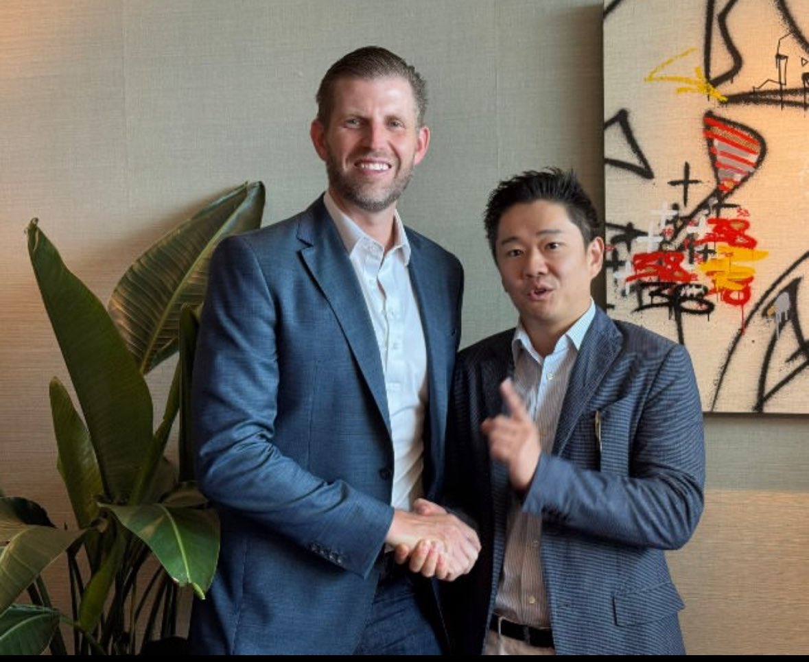 Eric Trump with ABC President 