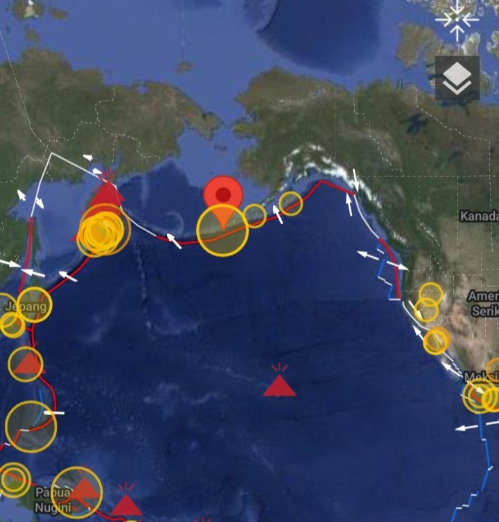 Gempa Kembar M 5.1 dengan kedalaman 10 km, terjadi di ALASKA
Jumat 5 September 2025