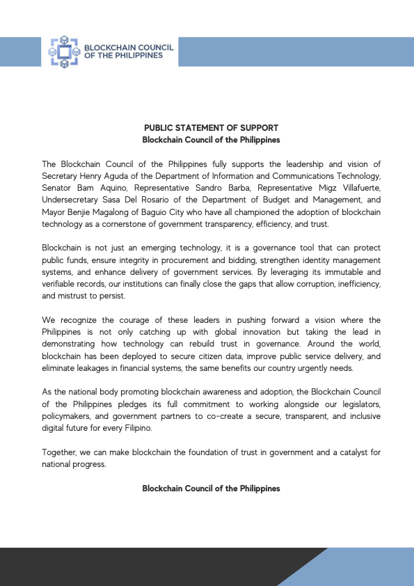 Blockchain Council of the Philippines tweet media