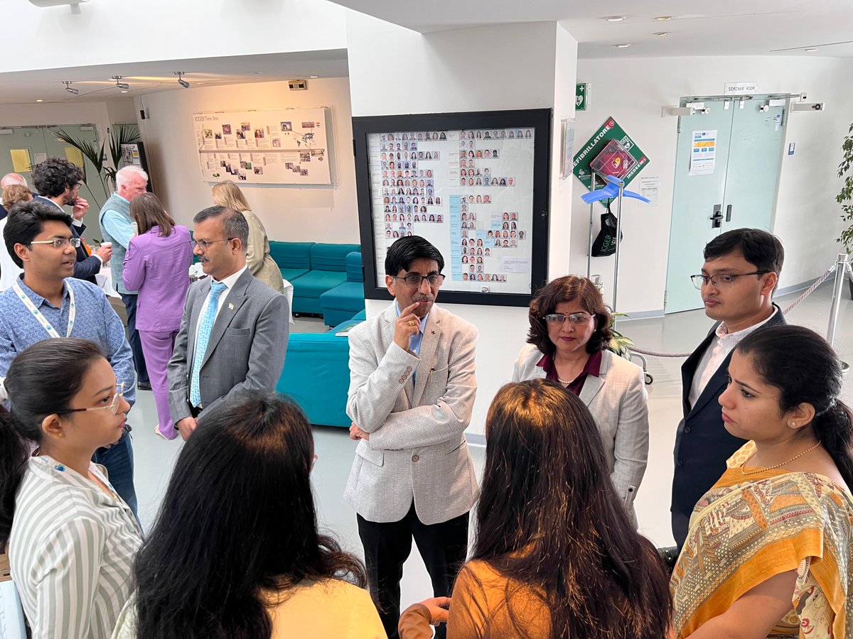 At Trieste, Italy, I, along with the other members of the Indian delegation, visited two premier global scientific institutions. 

At the International Centre for Genetic Engineering and Biotechnology (ICGEB), we were welcomed by Dr. Lawrence Banks, DG-ICGEB, &amp; were briefed on