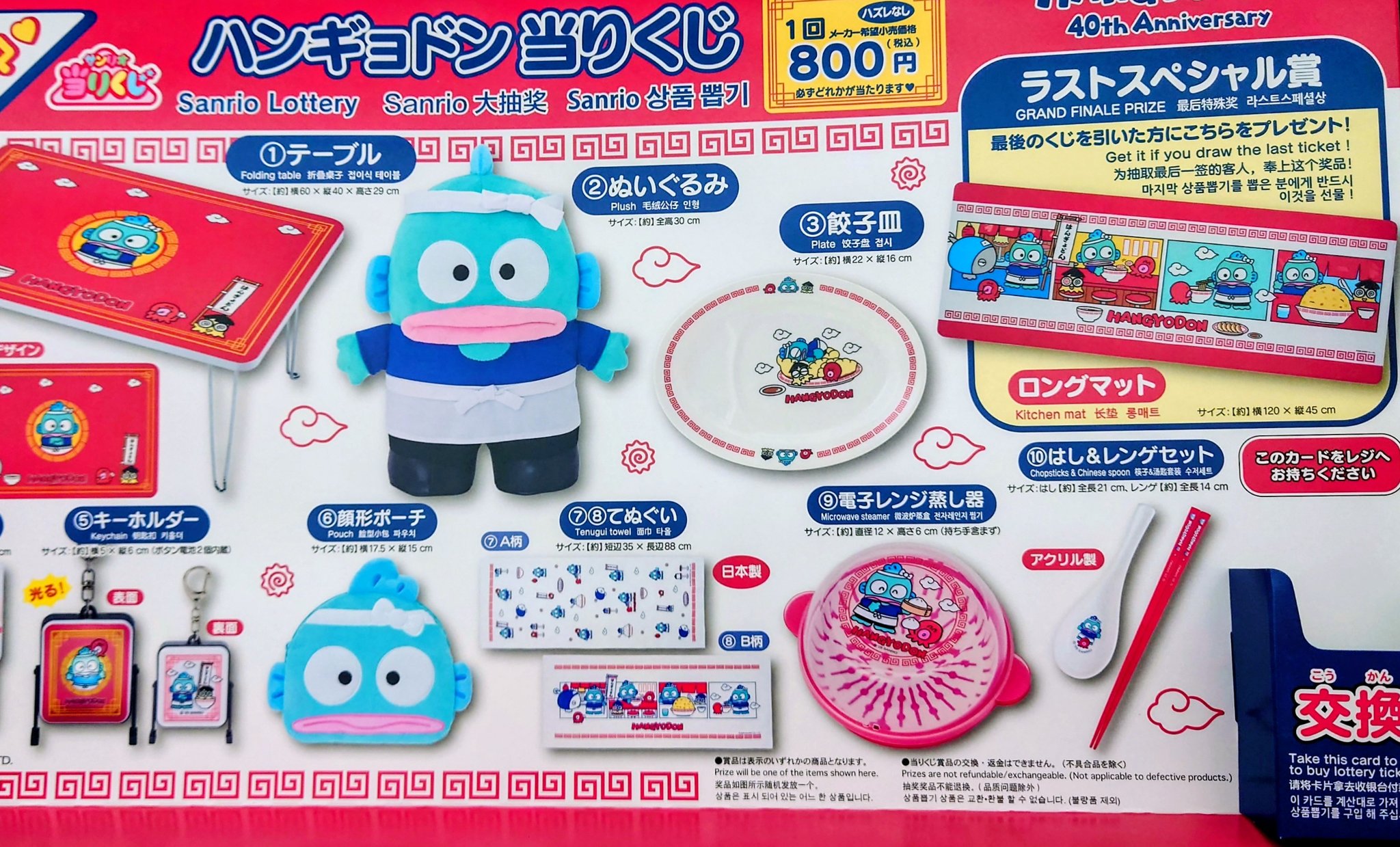 ハンギョドン当りくじ 6個セット 8/31（土）～順次発売！「ハンギョドン当りくじ」｜サンリオ