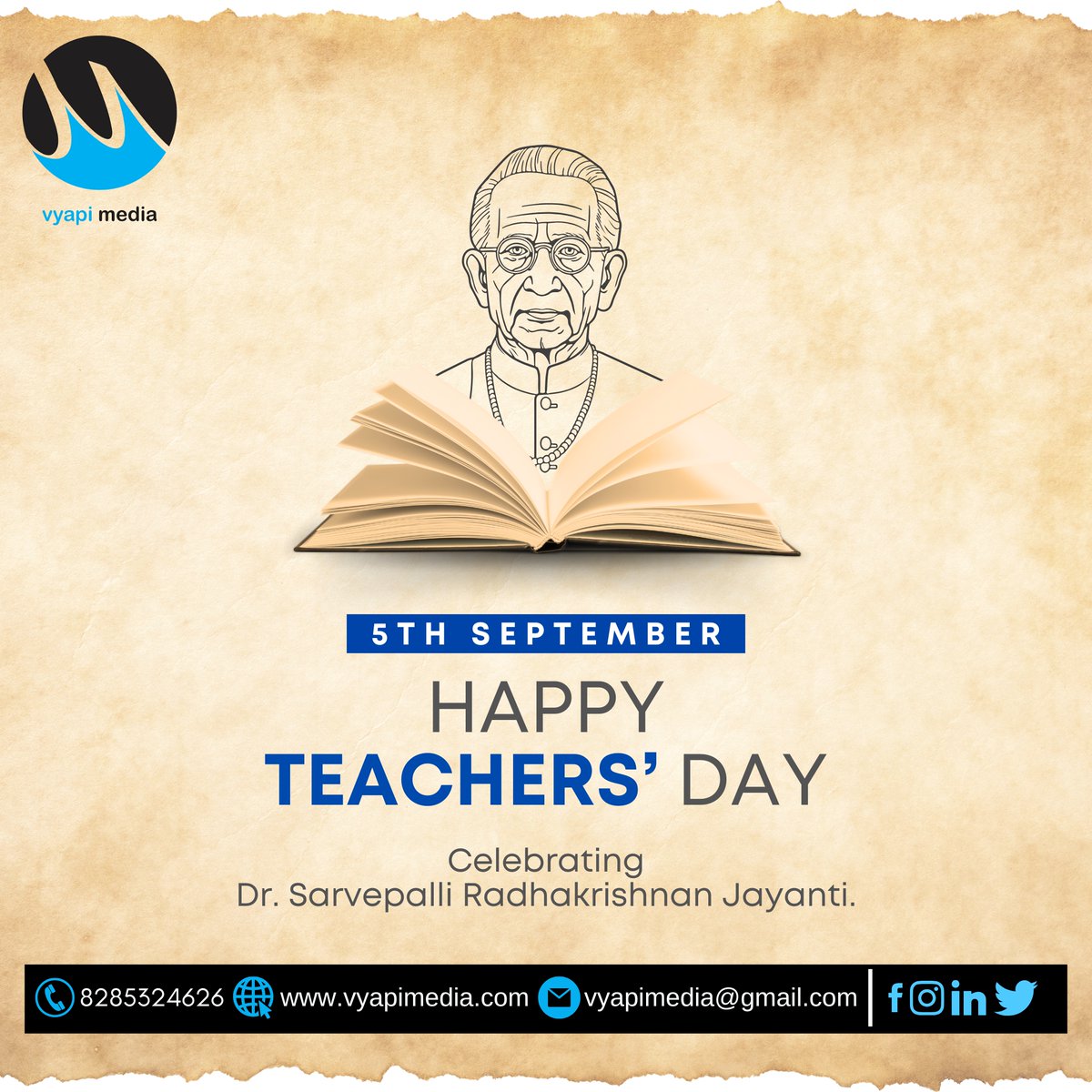 VyapiMedia's tweet image. Behind every successful student, there’s a teacher who believed first. Happy Teachers’ Day
#happyteachersday #vyapimedia