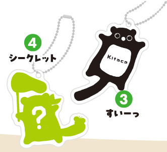 激レア！ICカード乗車券Kitaca 開業記念 エゾモモンガ クリップ 激レア