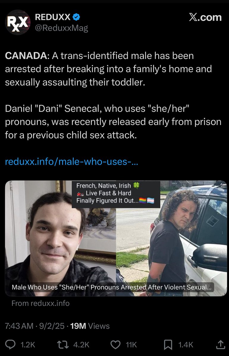 When juxtaposed, these articles hint at a very grim reality for our northern neighbors.  This is horrific…Progressivism is a mental illness.