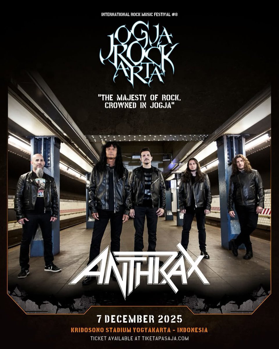 Anthrax menjadi headliner Jogjarockarta 2025 Day 2 🤘🏿🗿