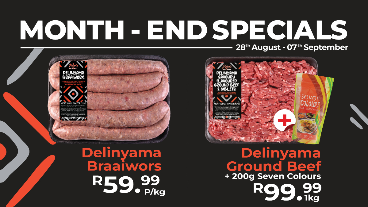 Braai-time made better with Delinyama!
🔥 Flavourful meats and FREE spice included – now that’s value!